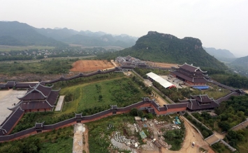 Ngôi chùa lớn nhất Đông Nam Á nhìn từ trên cao